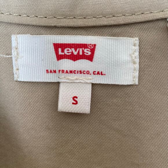 LEVI'S Premium Women's Utility Cotton Jumpsuit in Crisp Twill Nomad, Size Small - Picture 6 of 15